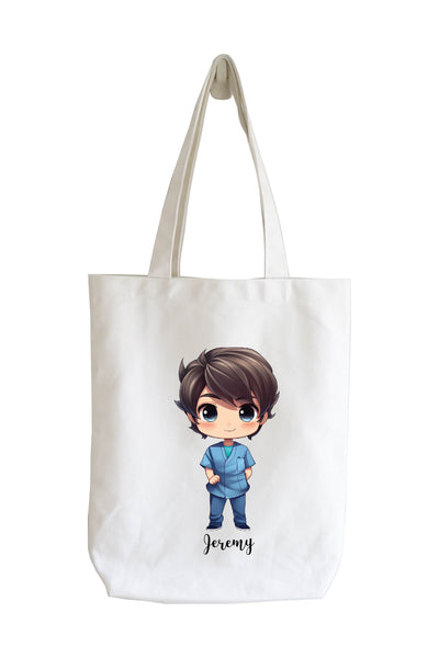 Personalised Tote Bag - Healthcare Male Nurse Doctor 3