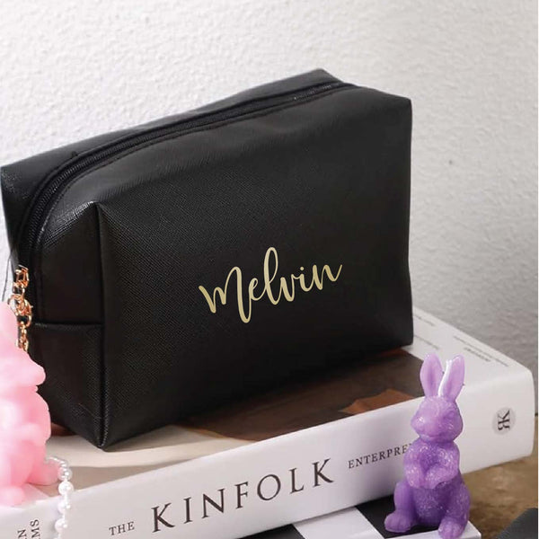 Personalised Pouch - Midnight Black
