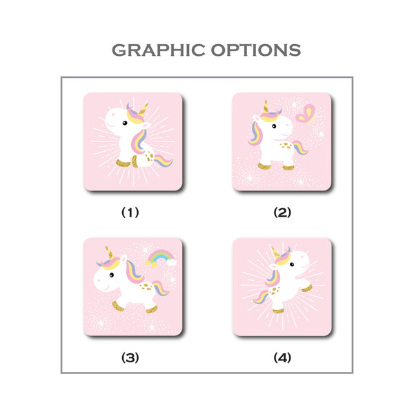 Personalised Coaster - Playful Unicorns