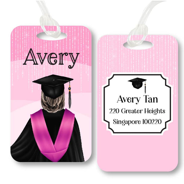 Personalised Bag Tag - Graduation Female