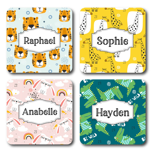 Personalised Coaster - Kawaii Animals
