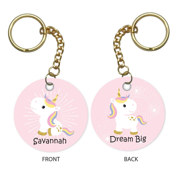 Personalised Keychain - Playful Unicorn