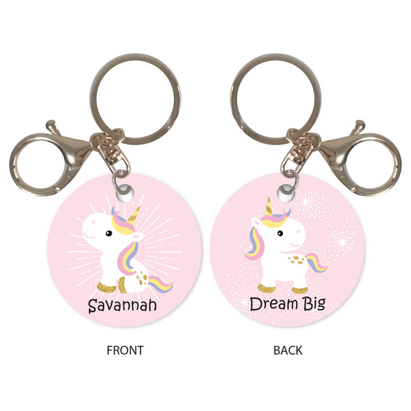 Personalised Keychain - Playful Unicorn