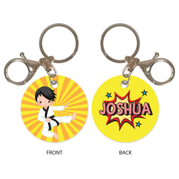 Personalised Keychain - Taekwondo Boy