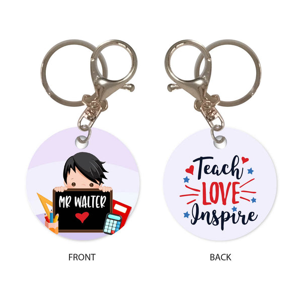 Personalised Keychain - Teach Love Inspire 1