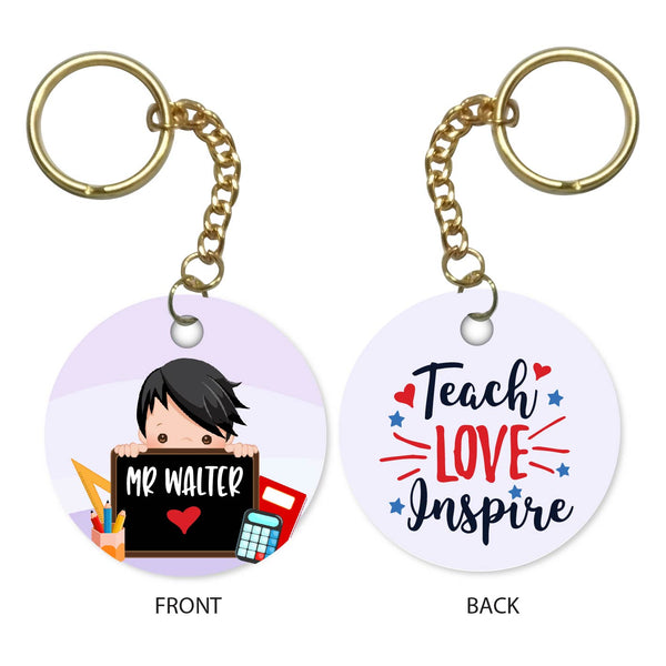 Personalised Keychain - Teach Love Inspire 1
