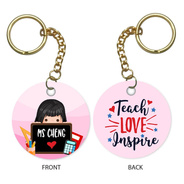 Personalised Keychain - Teach Love Inspire 2