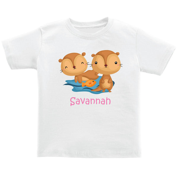 Personalised Kids Tee - Otter Love