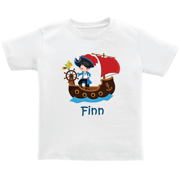 Personalised Kids Tee - Pirate Boy