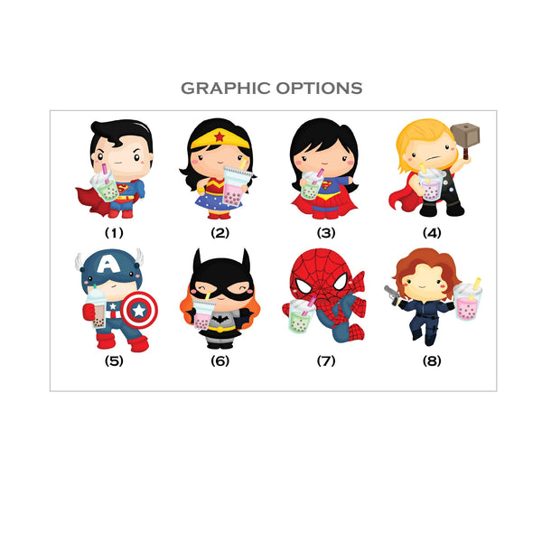 Personalised Family Tee Shirts - Bubble Tea Super Family