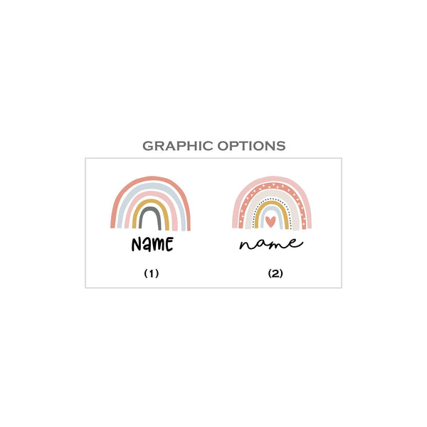 Personalised Family Tee Shirts - Pastel Rainbow Family