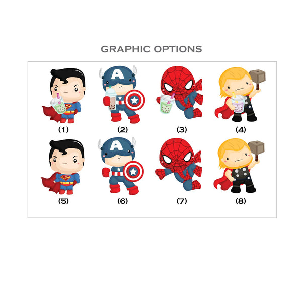 Personalised Tote Bag - Bubble Tea Superhero Boy