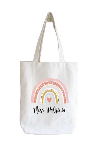 Personalised Tote Bag - Pastel Rainbow