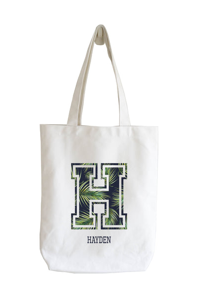 Personalised Tote Bag - Tropical Initial