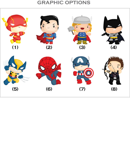Personalised Kids Tee - Superhero Boy (8 Designs)