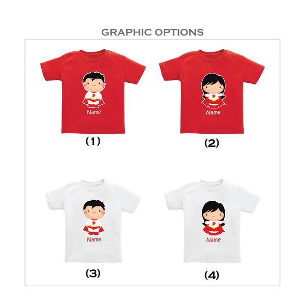 Personalised Family Tee Shirts - Local Heroes