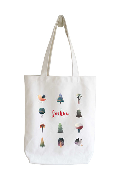 Personalised Tote Bag - Christmas Woods