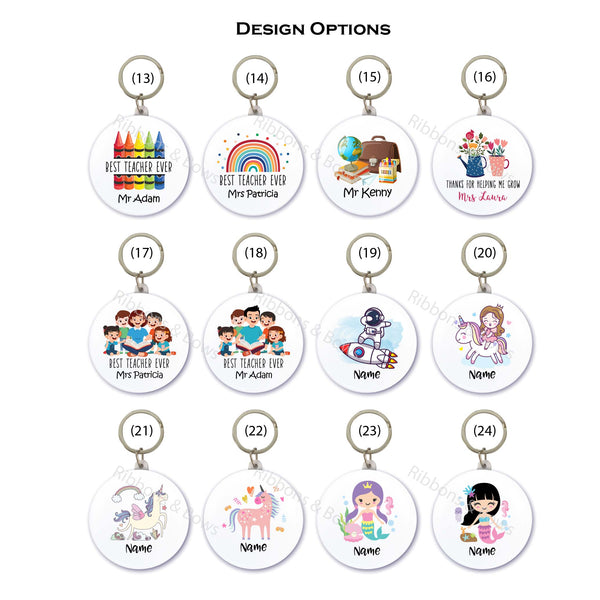 Personalised Keychain Bag Tag