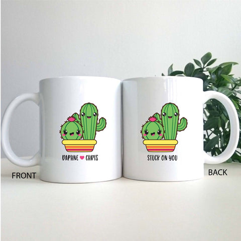 Personalised Mug - Valentine Cactus