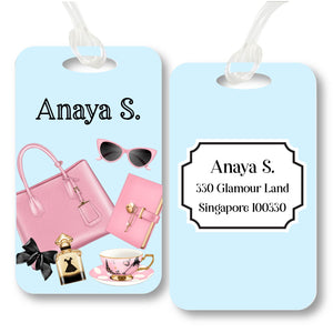 Personalised Bag Tag - Glamour
