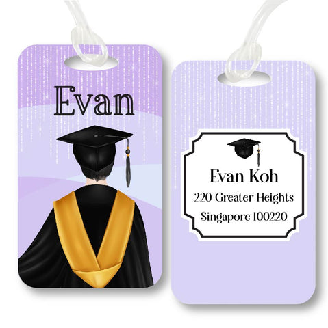 Personalised Bag Tag - Graduation Male
