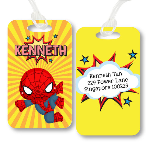 Personalised Bag Tag - Spider Boy