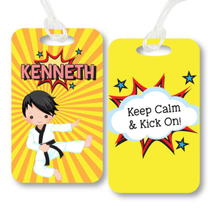 Personalised Bag Tag - Taekwondo Boy