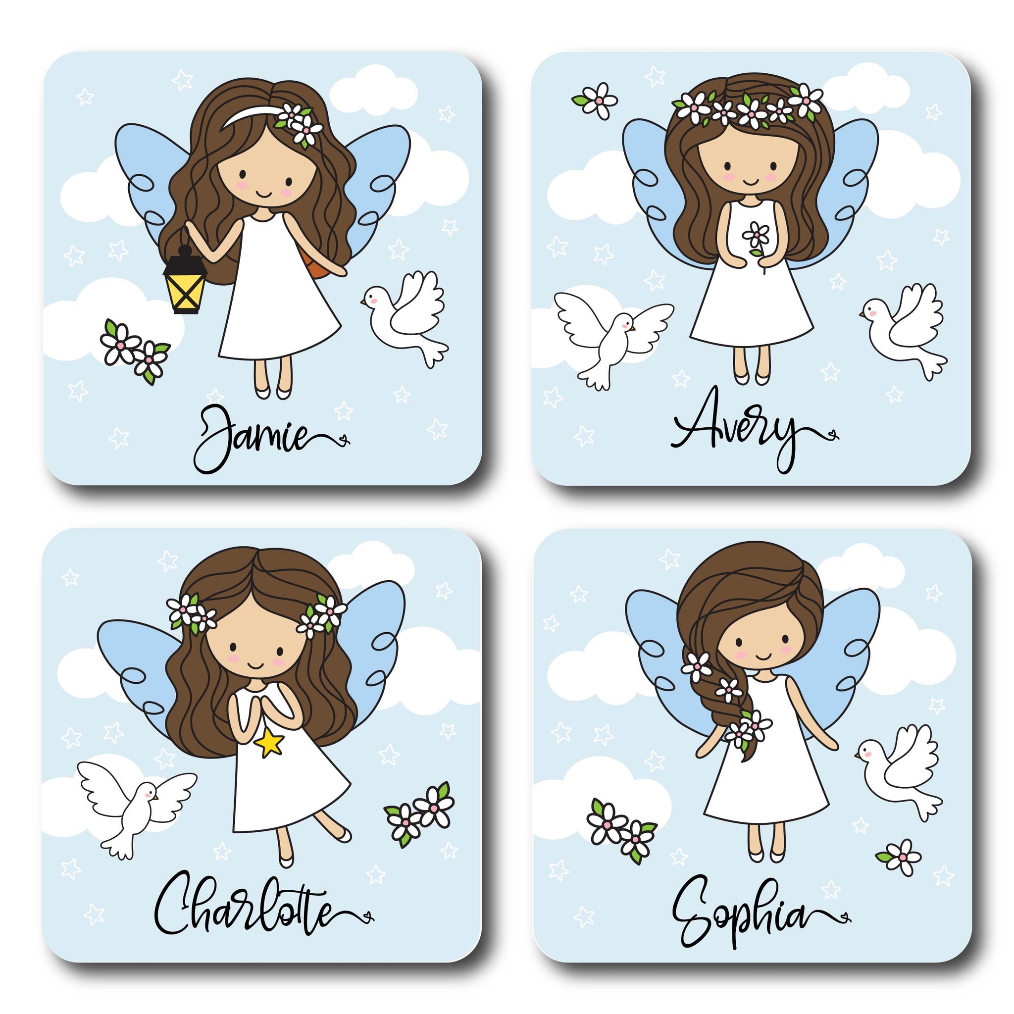 Personalised Coaster - Angels