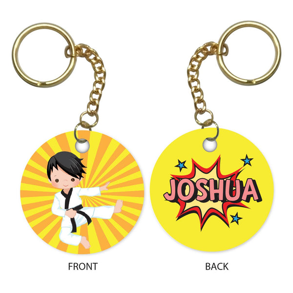 Personalised Keychain - Taekwondo Boy