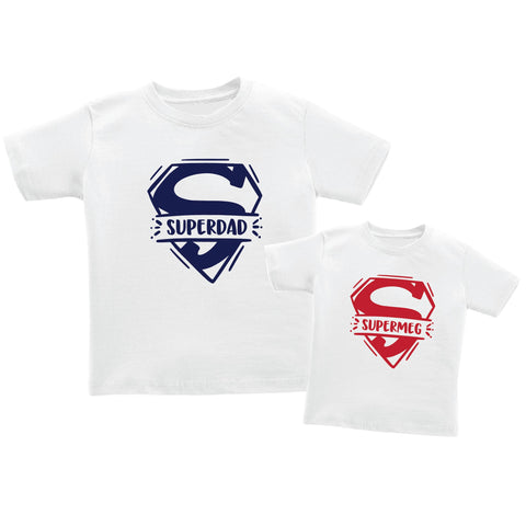 Personalised Family Tee Shirts - Super Buddies