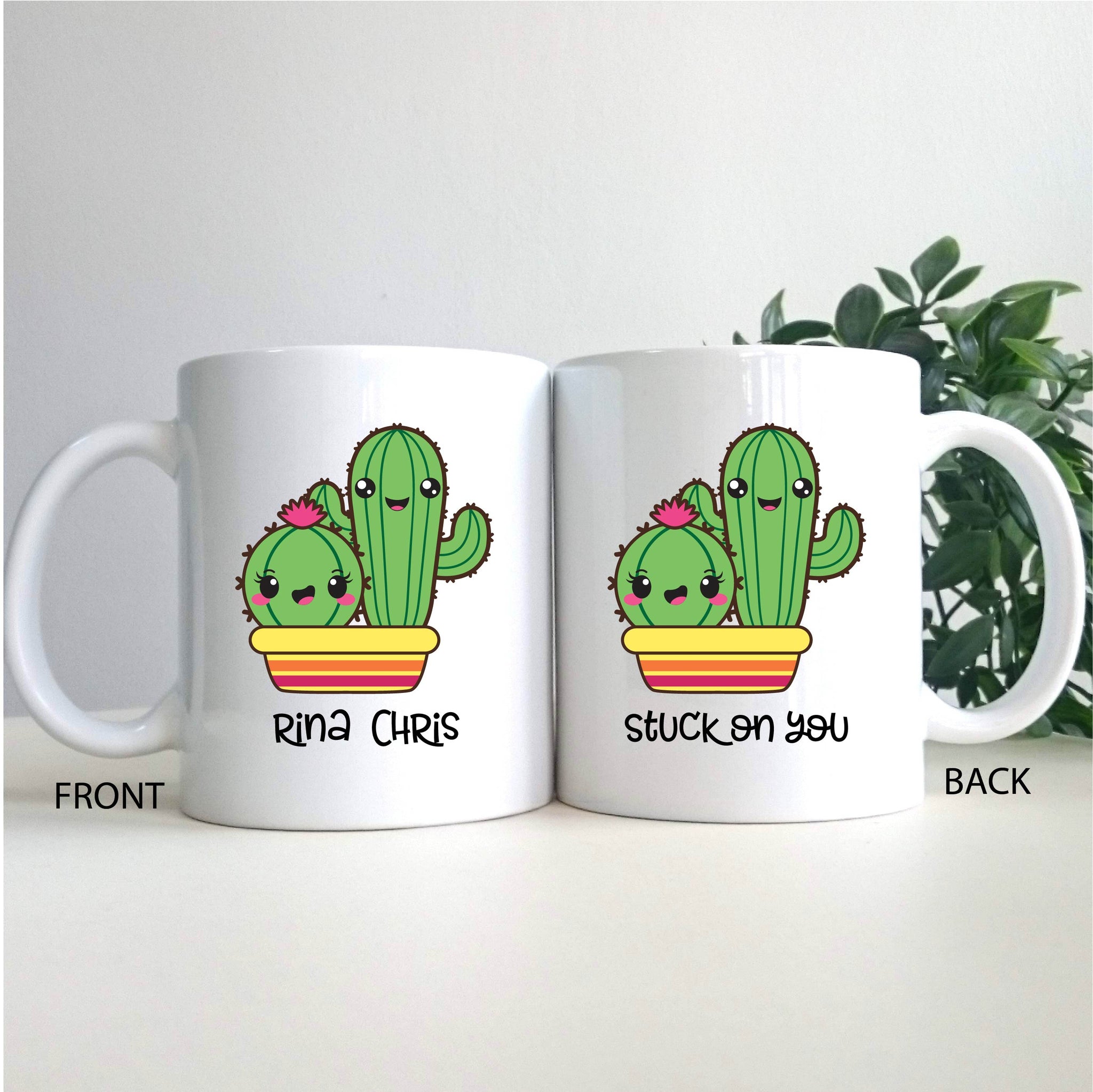 Personalised Mug - Valentine Cactus