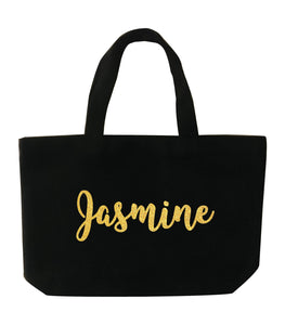 Personalised Small Bag - Glittery Stylised Letters