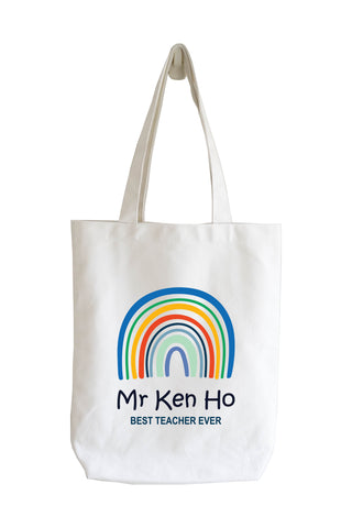 Personalised Tote Bag - Joyful Rainbow