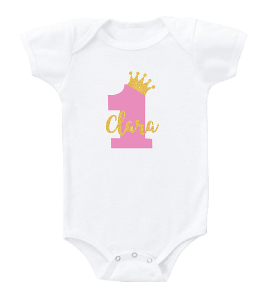 Personalised Baby Onesie / Tee - Birthday Princess