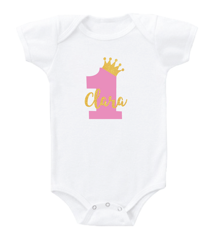 Personalised Baby Onesie / Tee - Birthday Princess