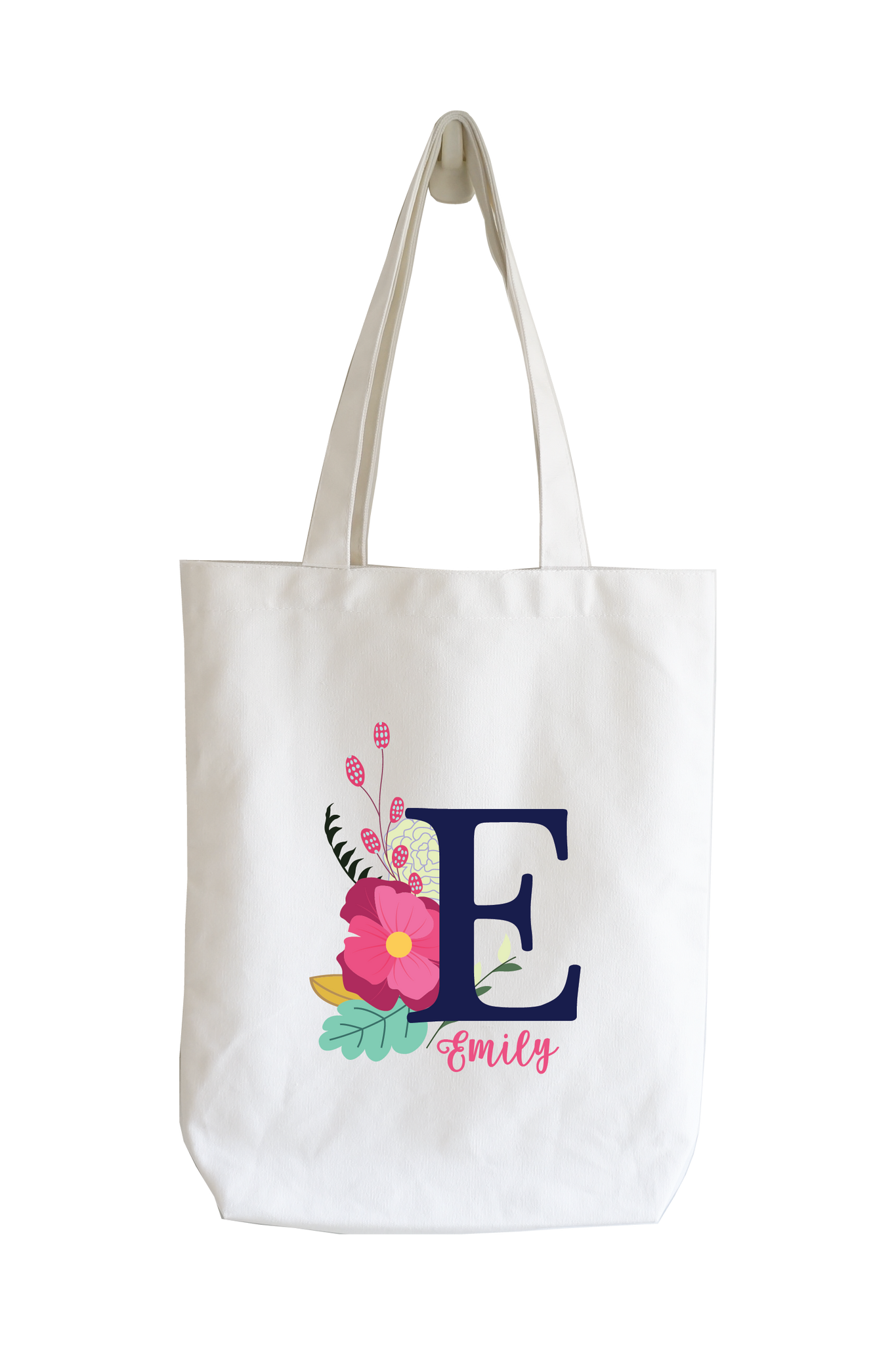 Small Circle Monogram Design, Personalized Tote Bag – Initial Outfitters