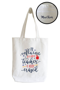 Personalised Tote Bag - Teacher's Influence